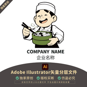 餐饮LOGO公司形象设计文创包装盲盒图案