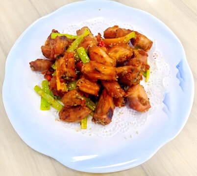 干煸鸡脖