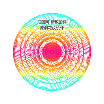 原创团花防伪底纹