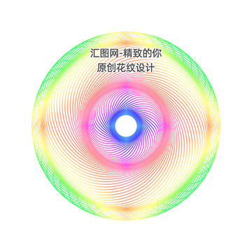 防伪团花背景底纹