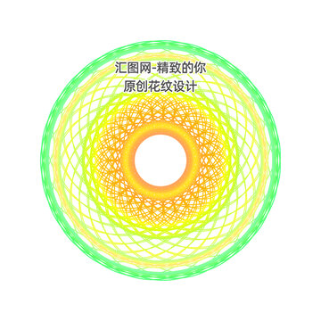 标签防伪团花