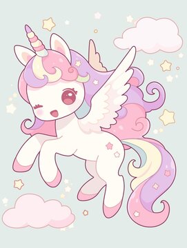 独角兽印花