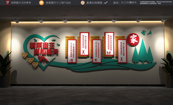 物业公司文化墙