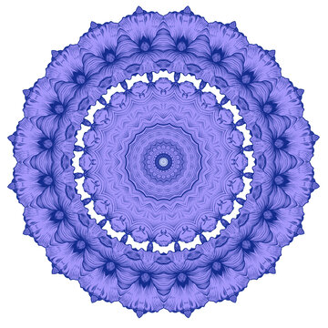蓝色古典花纹