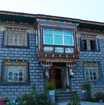 藏区建筑的外饰