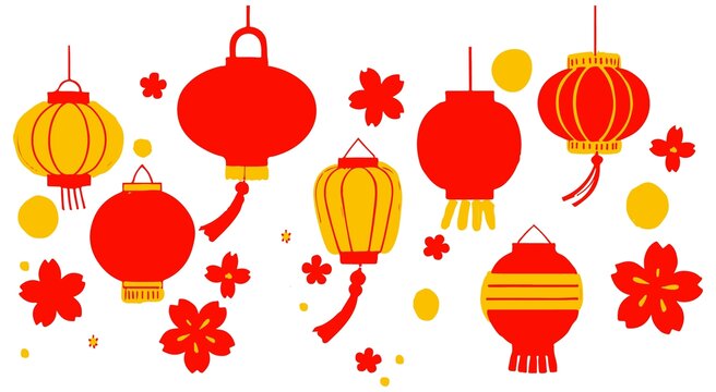 灯笼中国节日素材