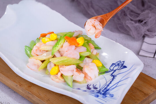 芹菜炒虾仁
