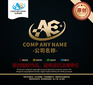 AE字母标志AE字母LOGO