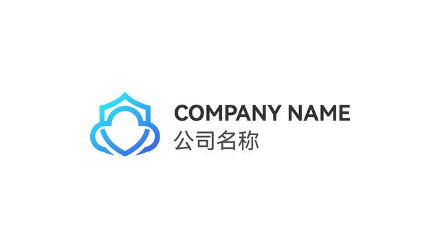云防护云安全公司品牌LOGO设计