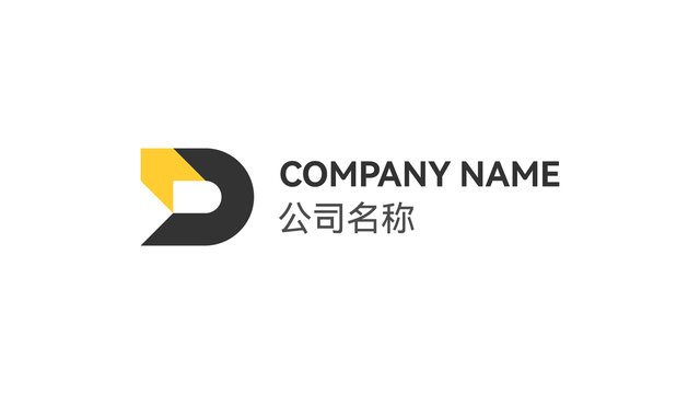 字母Dlogo设计科技互联网