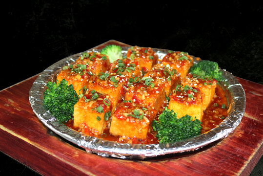 铁板包浆豆腐