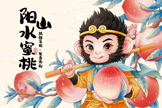 孙悟空吃水蜜桃