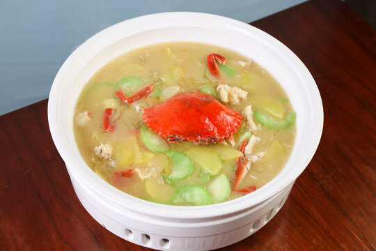 青蟹土豆丝瓜羹