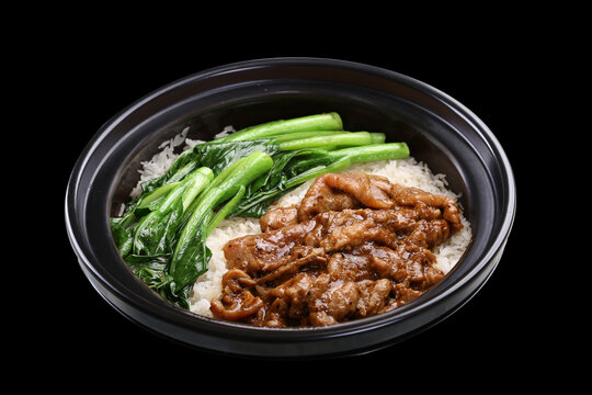 黑椒牛肉煲仔饭