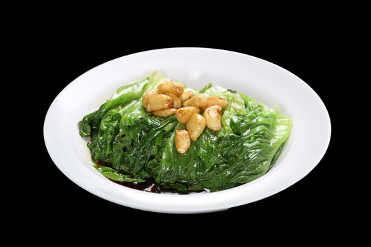 金银蒜捞生菜