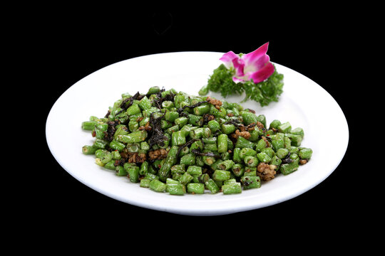 榄菜肉碎四季豆