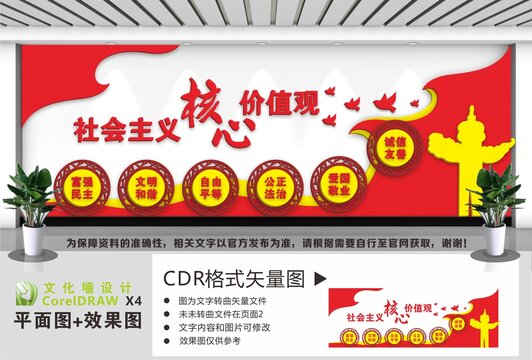 核心价值观文化墙