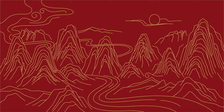 线描千里江山