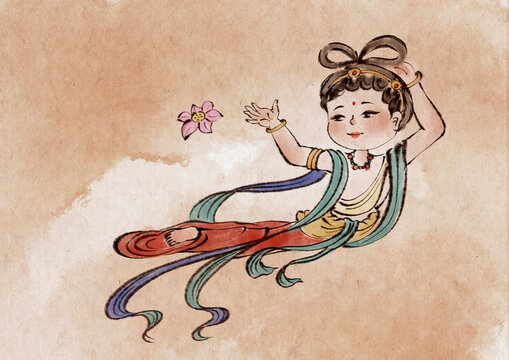 散花飞天