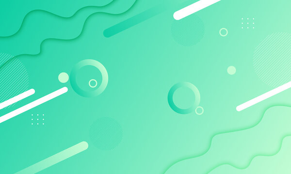 绿色卡通矢量背景