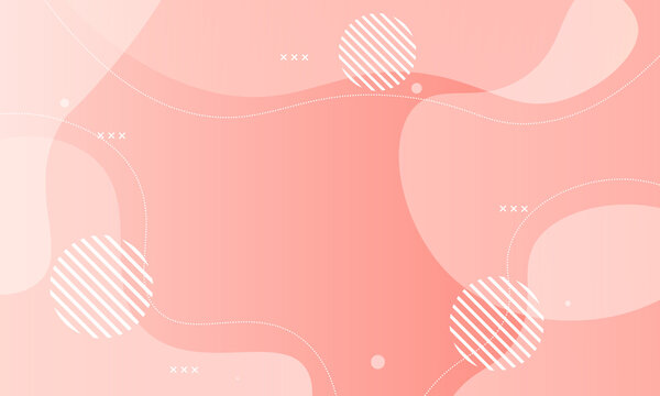 粉色梦幻几何矢量背景