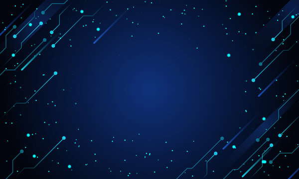 深蓝色科技线条矢量背景