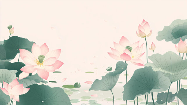 荷花背景