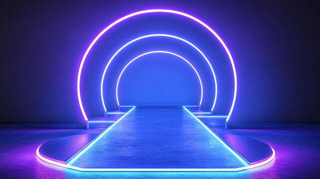 霓虹灯展台