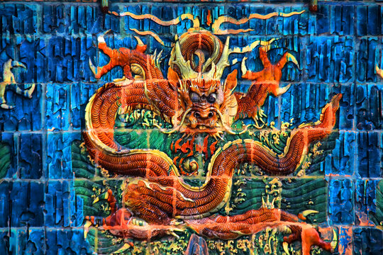 大同善化寺五龙照壁墙