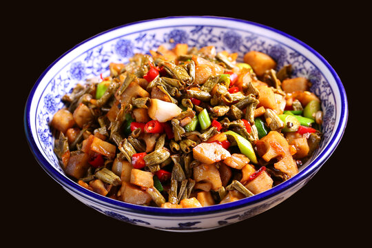 卜豆角炒脆藕
