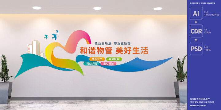 物业管理处文化墙