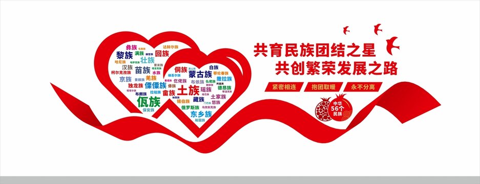 民族团结文化墙