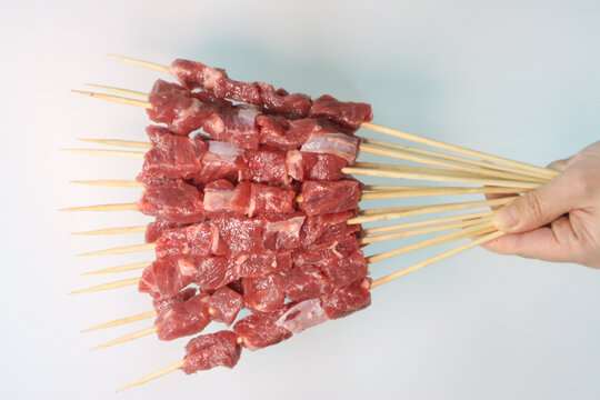 鲜切牛肉串