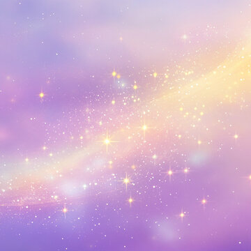 星光夜色紫粉渐变