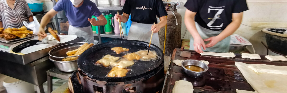 炸油条