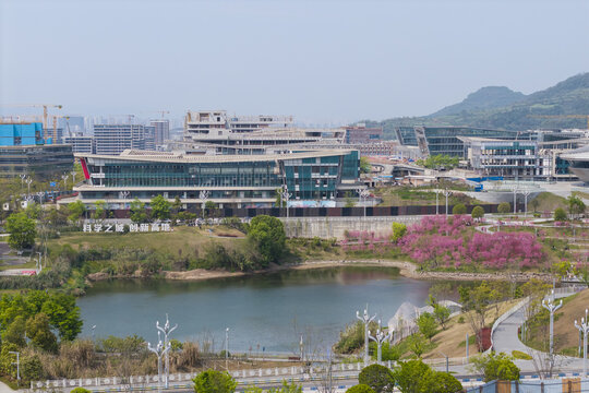 重庆科学城金凤城市中心航拍