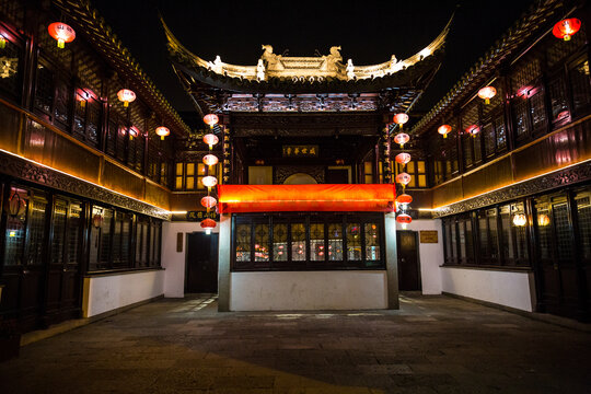 苏州山塘街夜景