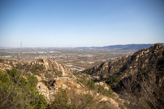 北京凤凰岭景区俯拍