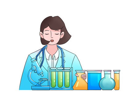 医生医疗器械插画素材