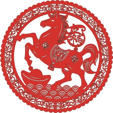 马年墙贴