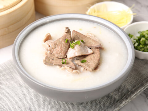 猪肝瘦肉粥