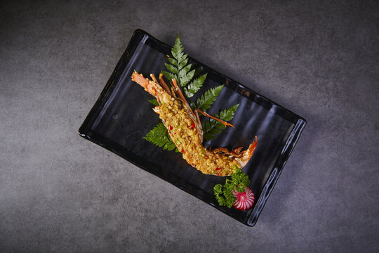 芝士焗老虎虾