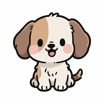 卡通可爱小狗