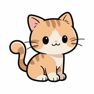卡通可爱小猫