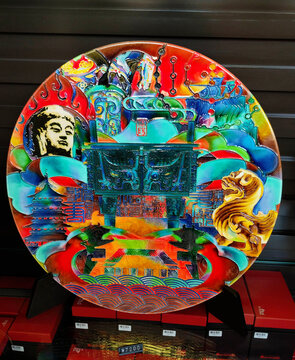 洛阳牡丹瓷