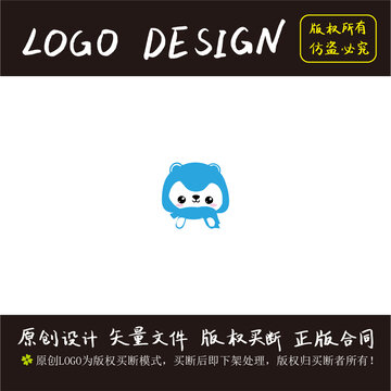 可爱卡通logo设计