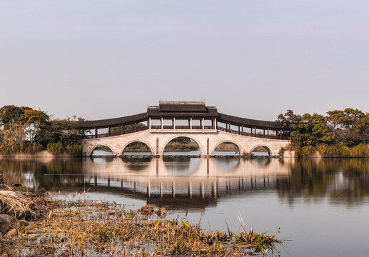 仿古五孔桥