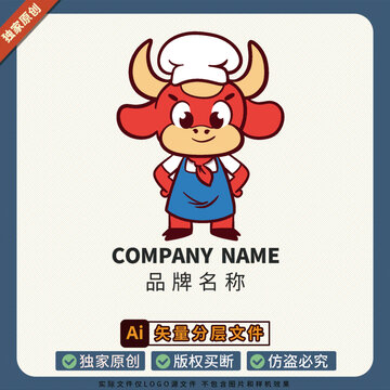 餐饮标识LOGO标志T恤图案美食美食图案
