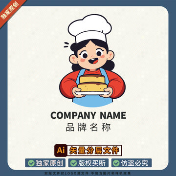 美食美食LOGO标志阿姨餐饮贴纸图案