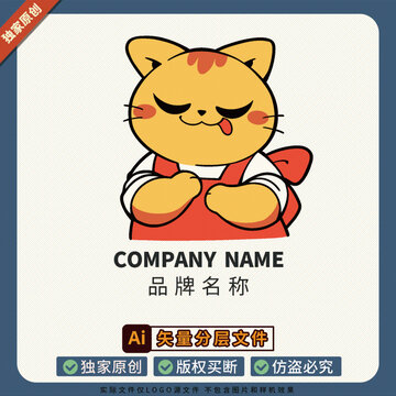 猫咪LOGO标志美食美食文创03